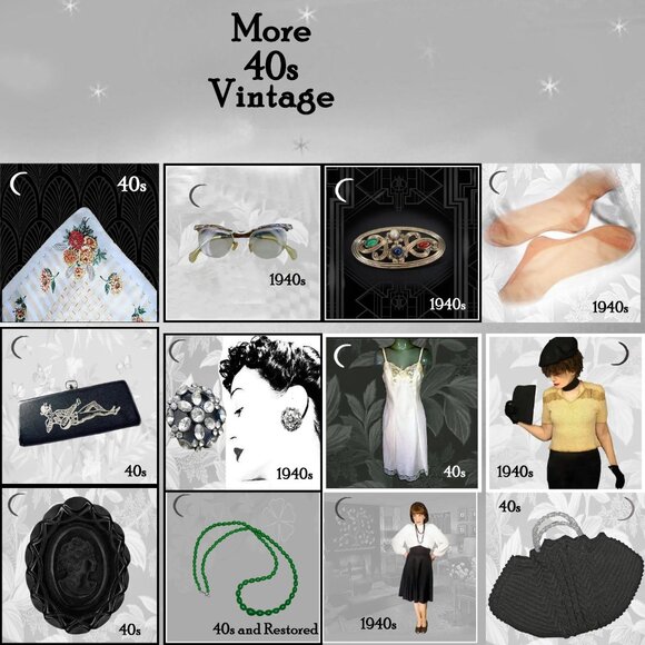 Vintage Seamed Nylon Stockings Two Pair 2940s R H T & Cuban Heel - Picture 11 of 14